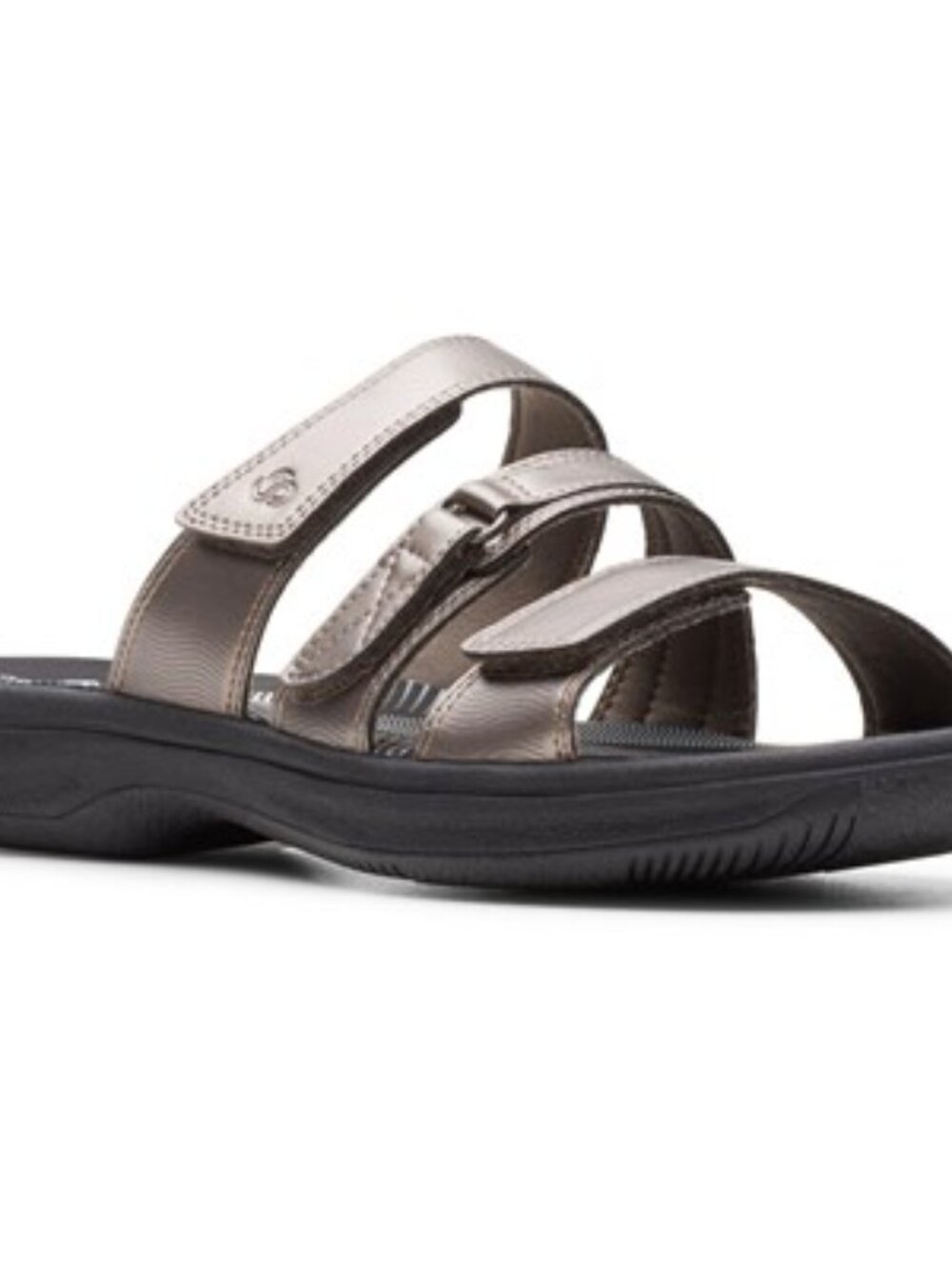 Clarks - Womens Brinkley Coast Shoes, size 10 US womens, color pewter/black.